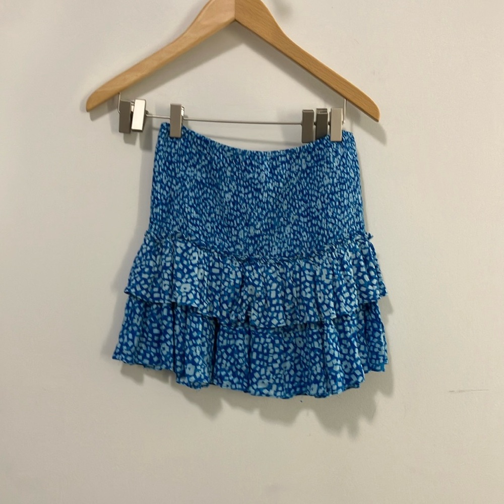 Blue Patterned Women's Skirt